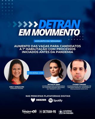 Detran em Movimento repercute o aumento das vagas para candidatos à 1ª habilitação com processos iniciados antes da pandemia