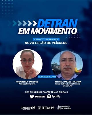 Novo leilão de veículos em destaque no Detran em Movimento
